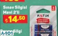 FATİH SINAV SİLGİSİ MAVİ 2'Lİ